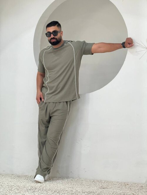 ست تیشرت و شلوار ( پارچه بیسکویتی)