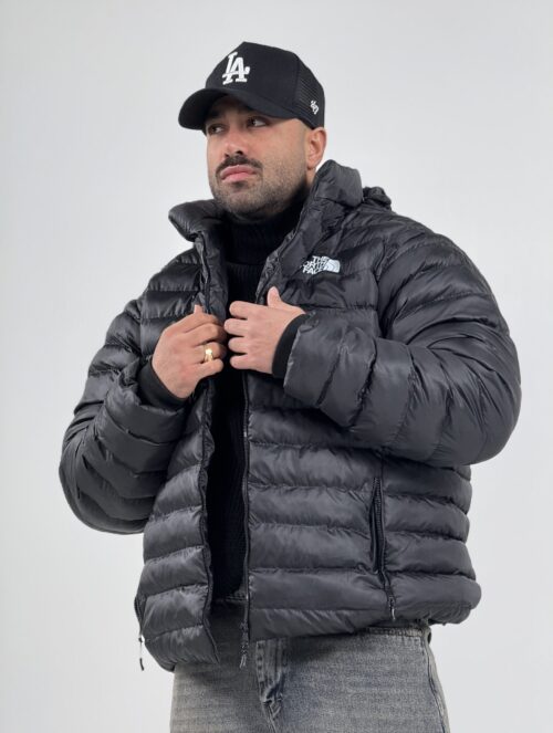 کاپشن کلاه دار north face