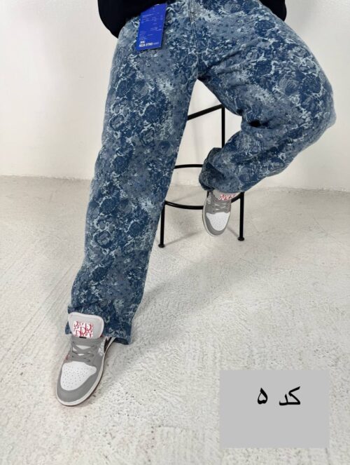 شلوار جین طرح LV