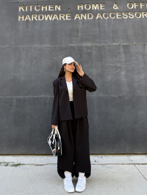 کت و‌شلوار زنانه باکسی